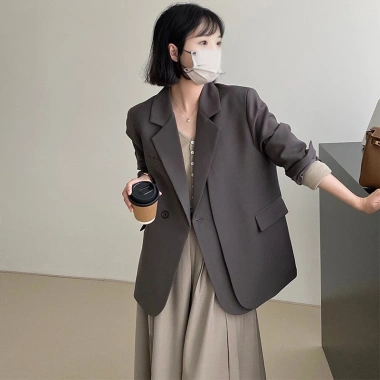 Áo Blazer & Vest Nữ Form Rộng, 2 Lớp Đệm Vai, Phong Cách Hàn Quốc, Bigsize, Tay Dài