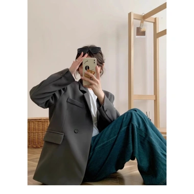 Áo Blazer & Vest Nữ Form Rộng, 2 Lớp Đệm Vai, Phong Cách Hàn Quốc, Bigsize, Tay Dài 4 Áo Blazer & Vest Nữ Form Rộng, 2 Lớp Đệm Vai, Phong Cách Hàn Quốc, Bigsize, Tay Dài 4