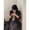 Áo Blazer & Vest Nữ Form Rộng, 2 Lớp Đệm Vai, Phong Cách Hàn Quốc, Bigsize, Tay Dài 5