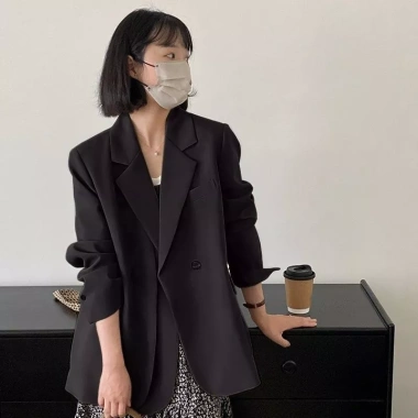 Áo Blazer & Vest Nữ Form Rộng, 2 Lớp Đệm Vai, Phong Cách Hàn Quốc, Bigsize, Tay Dài