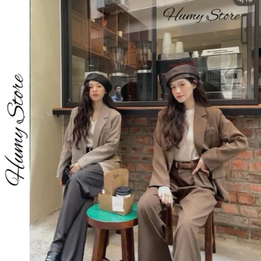 Áo Blazer Xẻ Lưng Gắn Cúc Hàng Chất Đẹp Loại 1 - Giá 329k tại Humy Store 6
