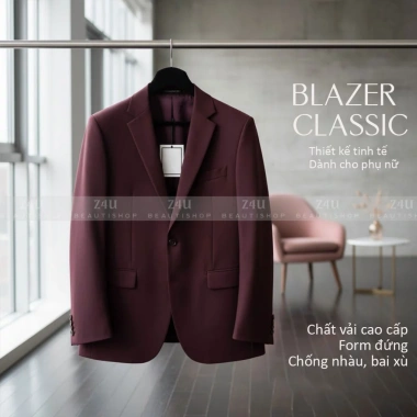 Áo Blazer Z4U Khuy Trẻ Trung, Chi Tiết Cao, Giá 575k Giảm 23%