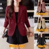 Áo Blazers Nữ Hàn Quốc Tay Dài Túi Nắp Đôi Không Lót Ngực Giá 303.629 VND 3