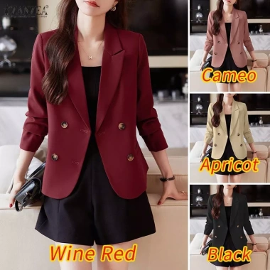 Áo Blazers Nữ Hàn Quốc Tay Dài Túi Nắp Đôi Không Lót Ngực Giá 303.629 VND 3 Áo Blazers Nữ Hàn Quốc Tay Dài Túi Nắp Đôi Không Lót Ngực Giá 303.629 VND 3