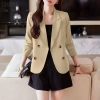 Áo Blazers Nữ Hàn Quốc Tay Dài Túi Nắp Đôi Không Lót Ngực Giá 303.629 VND 4