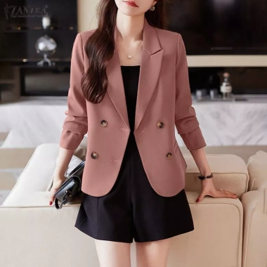 Áo Blazers Nữ Hàn Quốc Tay Dài Túi Nắp Đôi Không Lót Ngực Giá 303.629 VND 5 Áo Blazers Nữ Hàn Quốc Tay Dài Túi Nắp Đôi Không Lót Ngực Giá 303.629 VND 5