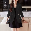 Áo Blazers Nữ Hàn Quốc Tay Dài Túi Nắp Đôi Không Lót Ngực Giá 303.629 VND 6