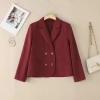 Áo Blazers Nữ Hàn Quốc Tay Dài Túi Nắp Đôi Không Lót Ngực Giá 303.629 VND 10
