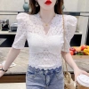 Áo blouse Barong Philippines cỡ lớn, thêu lỗ đơn giản, ren tương phản, phong cách ASEAN, giá 164,488₫