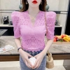 Áo blouse Barong Philippines cỡ lớn, thêu lỗ đơn giản, ren tương phản, phong cách ASEAN, giá 164,488₫ 4