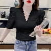 Áo blouse Barong Philippines cỡ lớn, thêu lỗ đơn giản, ren tương phản, phong cách ASEAN, giá 164,488₫ 5