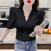 Áo blouse Barong Philippines cỡ lớn, thêu lỗ đơn giản, ren tương phản, phong cách ASEAN, giá 164,488₫ 10