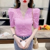 Áo blouse Barong Philippines cỡ lớn, thêu lỗ đơn giản, ren tương phản, phong cách ASEAN, giá 164,488₫ 13