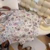 Áo bộ trẻ em mùa hè thoáng mát, in hình thời trang, kèm quần short bộ 2 trang phục cho bé trai bé gái 2