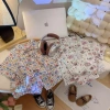 Áo bộ trẻ em mùa hè thoáng mát, in hình thời trang, kèm quần short bộ 2 trang phục cho bé trai bé gái 9