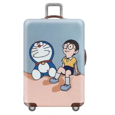 Áo bọc Vali SNOOPY khóa kép vải thun dày co giãn 4 chiều - Chống trầy bảo vệ