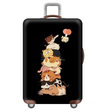 Áo bọc Vali SNOOPY khóa kép vải thun dày co giãn 4 chiều - Chống trầy bảo vệ
