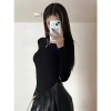 Áo Bodysuit Dài Tay Cổ Tròn Khoét Lưng MIMILA MBS050 - Ôm Dáng Sexy, Thun Cotton, 97k 8