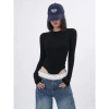 Áo Bodysuit Dài Tay Cổ Tròn Khoét Lưng MIMILA MBS050 - Ôm Dáng Sexy, Thun Cotton, 97k 9
