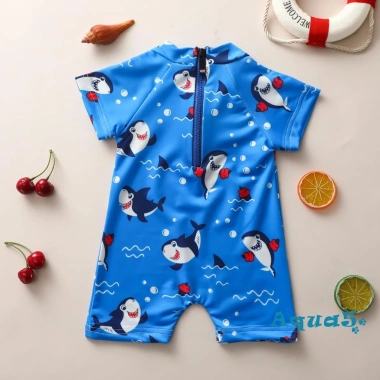 Áo Bơi Liền Quần Ngắn Tay In Hình Dễ Thương cho Bé 0-3 tuổi - Giá Ưu Đãi 126.036 đ 3