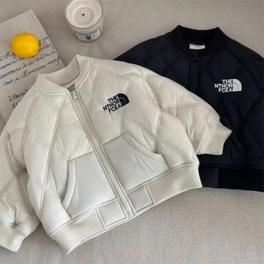 Áo bóng chày trẻ em cotton dày đứng cổ thời trang, đồng phục LeTong 160k 5