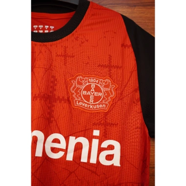 Áo Bóng Đá Bayer 04 Leverkusen Đỏ Mùa 24-25 - Vải Mè Thái Caro, Giá Giảm 220.000 VND 2