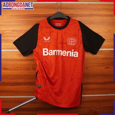Áo Bóng Đá Bayer 04 Leverkusen Đỏ Mùa 24-25 - Vải Mè Thái Caro, Giá Giảm 220.000 VND 9