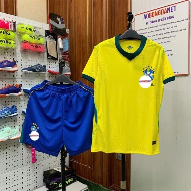 Áo bóng đá Brazil 2.024 - Mè Hàn cao cấp, thoáng mát, giá 250.000 VND