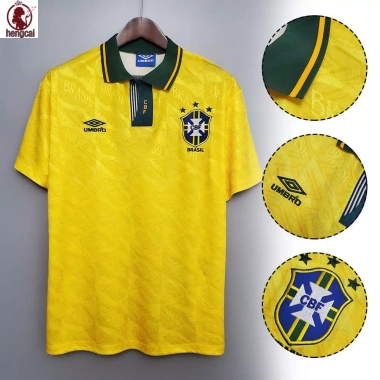 Áo bóng đá cổ điển Brazil 1.991/1.993 cho tuổi teen - Giá chỉ 321.732 VND, giảm mạnh 3