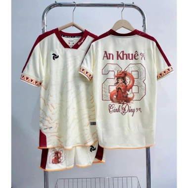 Áo Bóng Đá JP Dragon Vàng Kem Nam/Nữ - Thể Thao, In Theo Yêu Cầu, Size 8-95kg 3