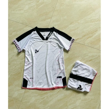 Áo bóng đá JustPlay Dragon trắng hồng, mát lạnh, in tên số, size 8‑95kg - 65.076đ