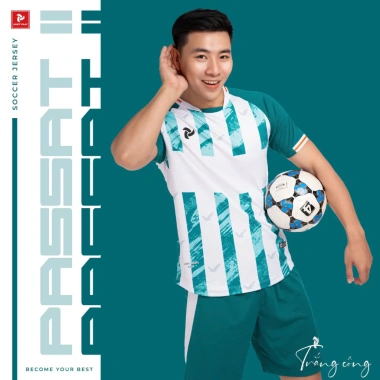 Áo Bóng Đá Justplay Passat II Không Logo - Thấm Hút Mồ Hôi, Thoáng Khí, 180k