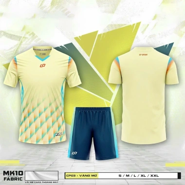 Áo Bóng Đá Nam Nữ CP 03 Không Logo, Vải Caro Thoáng Mát, Co Giãn Tốt, Giá 260k