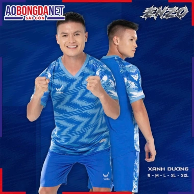 Áo Bóng Đá Nam Nữ Không Logo Wika Enzo - Vải Wikarotex Thoáng Mát, Đàn Hồi Tốt 3