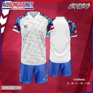 Áo Bóng Đá Nam Nữ Không Logo Wika Enzo - Vải Wikarotex Thoáng Mát, Đàn Hồi Tốt 6