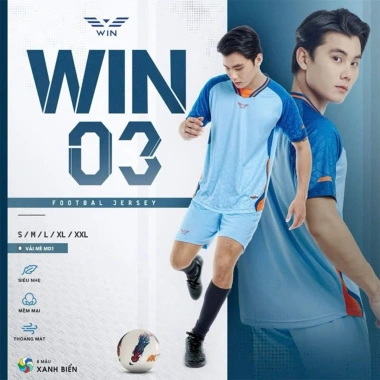 Áo Bóng Đá Nam Nữ Không Logo Win 03 - Vải Mè Caro Cao Cấp, Thoáng Mát và Co Giãn, Giá 260.000đ 6