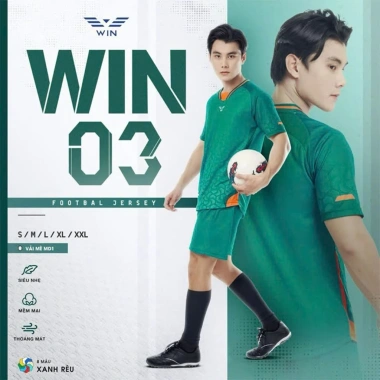 Áo Bóng Đá Nam Nữ Không Logo Win 03 - Vải Mè Caro Cao Cấp, Thoáng Mát và Co Giãn, Giá 260.000đ 8