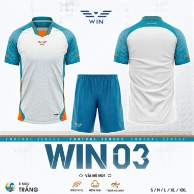 Áo Bóng Đá Nam Nữ Không Logo Win 03 - Vải Mè Caro Cao Cấp, Thoáng Mát và Co Giãn, Giá 260.000đ 10