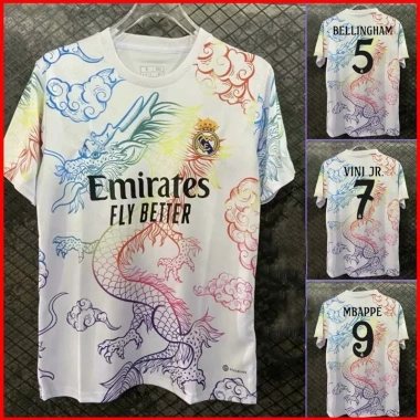 Áo bóng đá Real Madrid MBAPE BELLINGHAM – Giá ưu đãi 142.560 VND, mọi kích cỡ Áo bóng đá Real Madrid MBAPE BELLINGHAM – Giá ưu đãi 142.560 VND, mọi kích cỡ