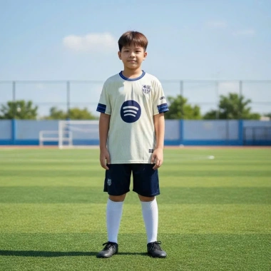 Áo Bóng Đá Trẻ Em Barcelona Vàng Kem Thun Lạnh Size 8-55kg Giá Ưu Đãi 44.402₫