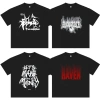 Áo boxy graffiti form rộng tay ngắn thun cotton 100% - Thời trang nam nữ chỉ 159.000₫