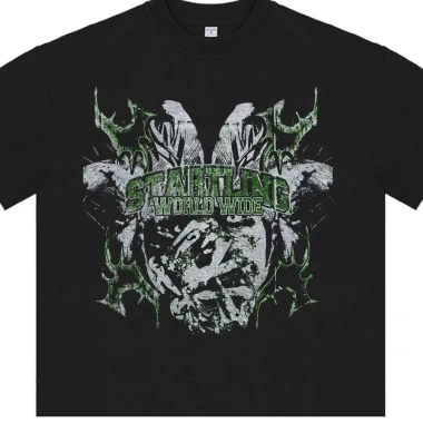 Áo boxy graffiti form rộng tay ngắn thun cotton 100% - Thời trang nam nữ chỉ 159.000₫ 9