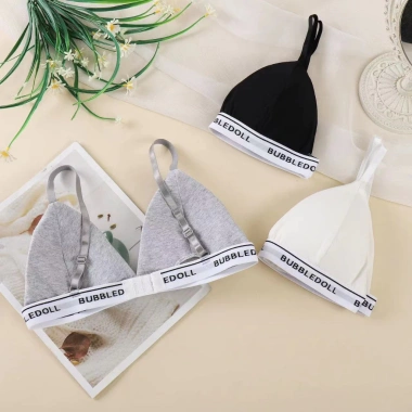 Áo Bra 2 Mảnh Tam Giác Quyến Rũ, 2 Dây Mút Mỏng Viền Chữ - Thời Trang Đi Biển AMYBRA B3.009 Giá 64.000₫