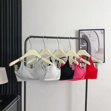 Áo Bra Cotton Mút Mỏng Dây Thắt 2 Dây Xinh Xắn Đi Biển Nữ AMYBRA B8.703 62k 2
