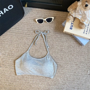 Áo Bra Cotton Mút Mỏng Dây Thắt 2 Dây Xinh Xắn Đi Biển Nữ AMYBRA B8.703 62k 10