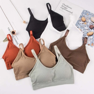 Áo Bra Mút Mỏng Không Gọng Ôm Ngực Êm Ái 2 Dây Bản To Cotton Co Giãn AMYBRA B1.182 - Giá 56,000 VND 3