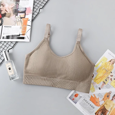 Áo Bra Mút Mỏng Không Gọng Ôm Ngực Êm Ái 2 Dây Bản To Cotton Co Giãn AMYBRA B1.182 - Giá 56,000 VND 7