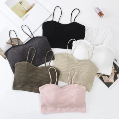 Áo bra nữ 2 dây basic cotton mút mỏng màu trơn - dễ phối, AMYBRA B7.719 49.000₫ 2