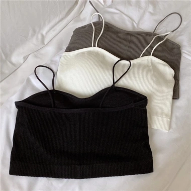 Áo bra nữ 2 dây basic cotton mút mỏng màu trơn - dễ phối, AMYBRA B7.719 49.000₫ 4