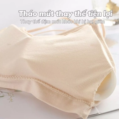 Áo bra nữ 2 dây mảnh LANIXA B5.507 - Đan chéo lưng, đệm mút mỏng, ôm ngực, 46.500₫